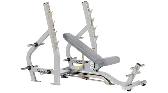 HOIST Commercial Freeweight Line Three Way Olympic Bench Flat/Incline/Decline CF-2179