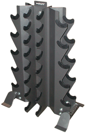 HOIST Home Bench Systems/Freeweight Products 4-Sided Vertical Dumbbell Rack HF-4480 