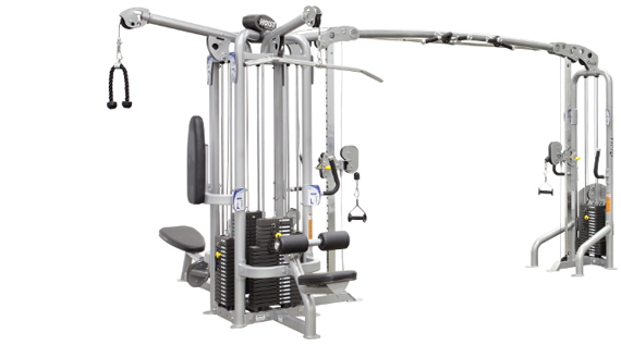 HOIST Commercial Multi Jungle 6 Station - Single Pod With Stand AloNne Hi-Lo CMJ-6000-1-6175 