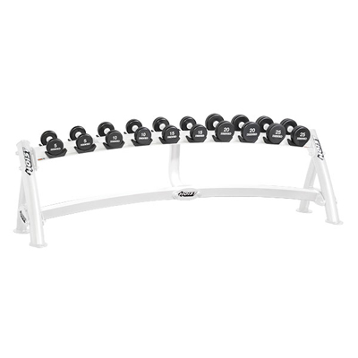 HOIST Commercial Freeweight Line Horizontal Dumbbell Rack 1-Tier CF-3461-1 